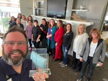 MapleGrove Hilton Garden Inn Team with Award